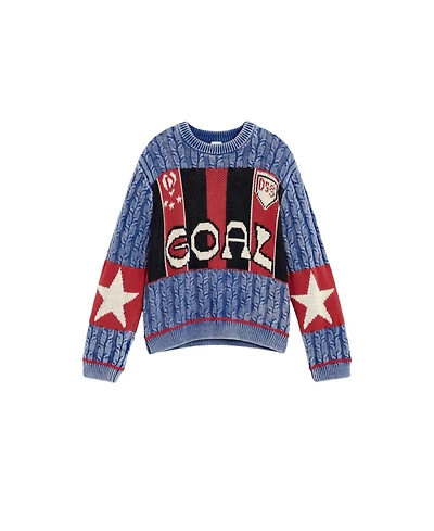 Desigual Boys's Mickey button sweater