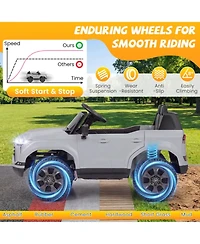Sugift 24V 4WD Electric Ride-On Car with Remote Control, 44.5"L x 27.5"W x 23.5"H, One Rider, Ages 3+