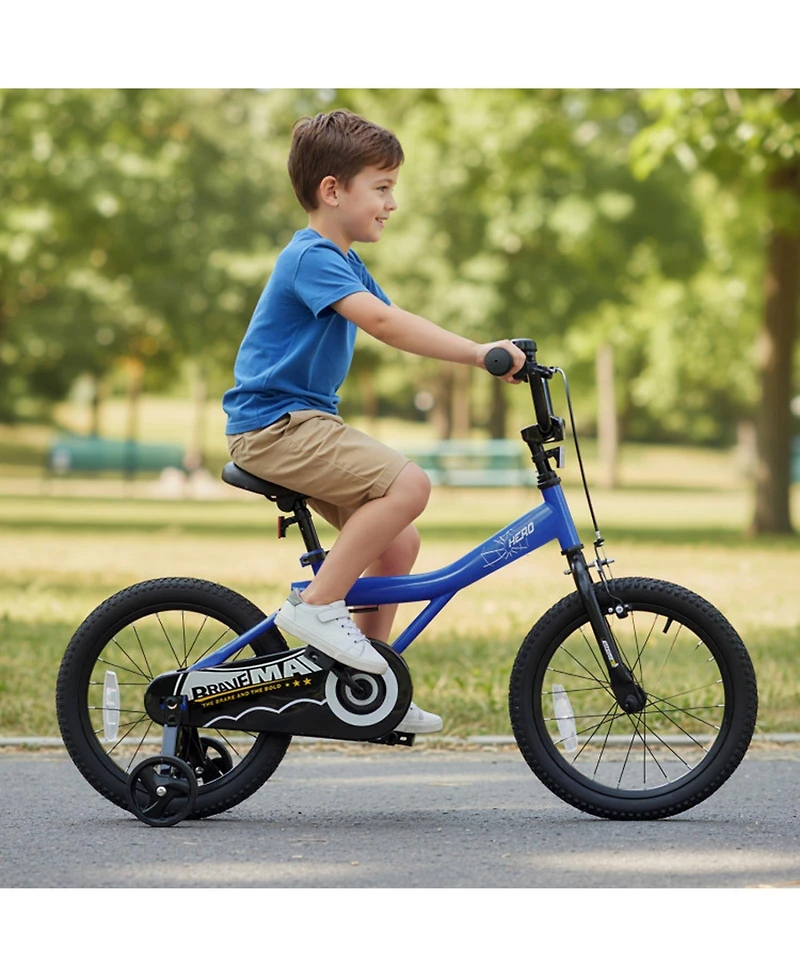 Sugift 16-Inch Kids Bike with Removable Training Wheels and Dual Brake System, Ages 3+