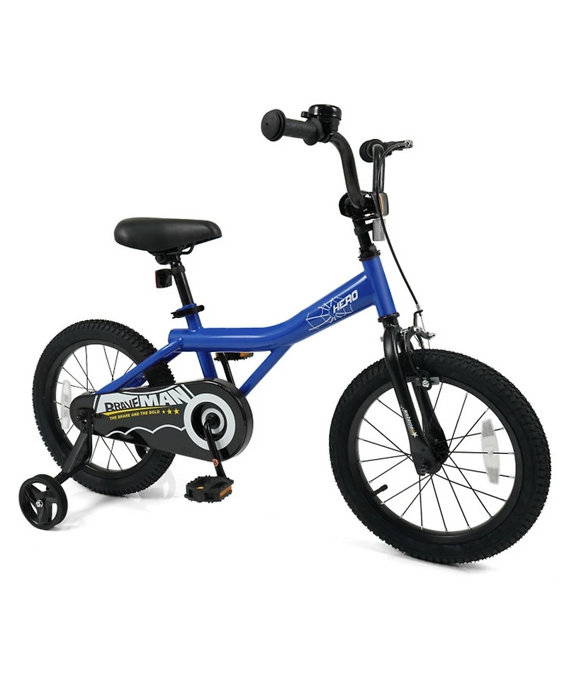 Sugift 16-Inch Kids Bike with Removable Training Wheels and Dual Brake System, Ages 3+