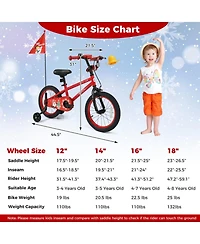 Sugift 16 in Kids Bike Adjustable with Music and Flag for Ages 4-7 Years Old