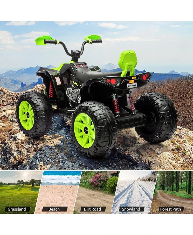 homfan 2 Seater 24V Kids Electric Atv, Remote Control, Ages 3-8