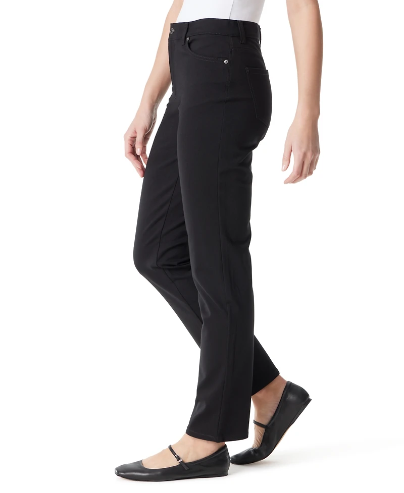 Gloria Vanderbilt Women's Amanda High-Waisted Straight Ponte Pants