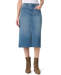 Gloria Vanderbilt Women's High-Waisted Midi Denim Skirt