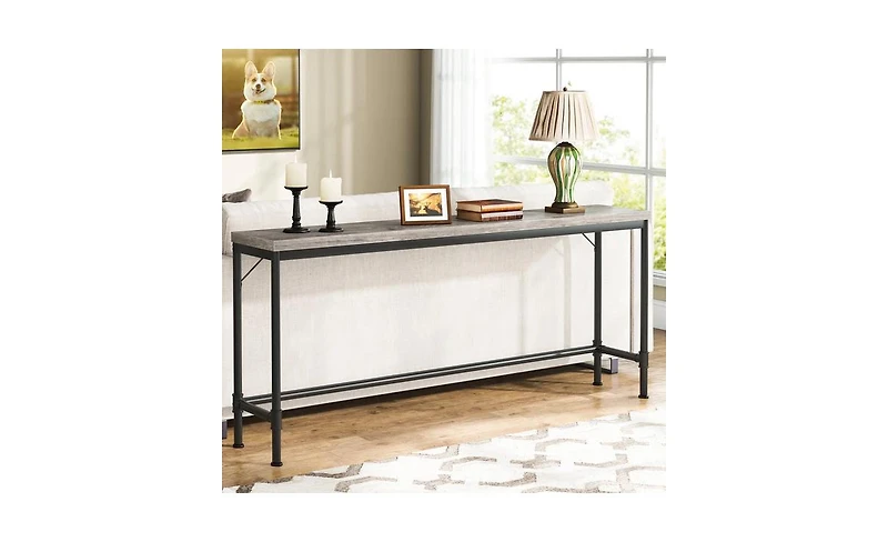 Slickblue Extra Long Narrow Console Table for Hallway or Sofa