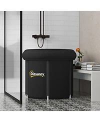 Hikeen Cold Plunge Tub, Portable Ice Bath with Thermo Lid for Athletes' Recovery