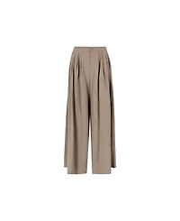 Apricot Women's Pleat Detail Super Wide Trouser