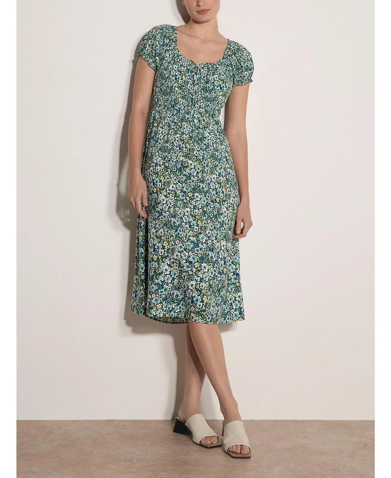 Apricot Women's Milkmaid Midi Dress