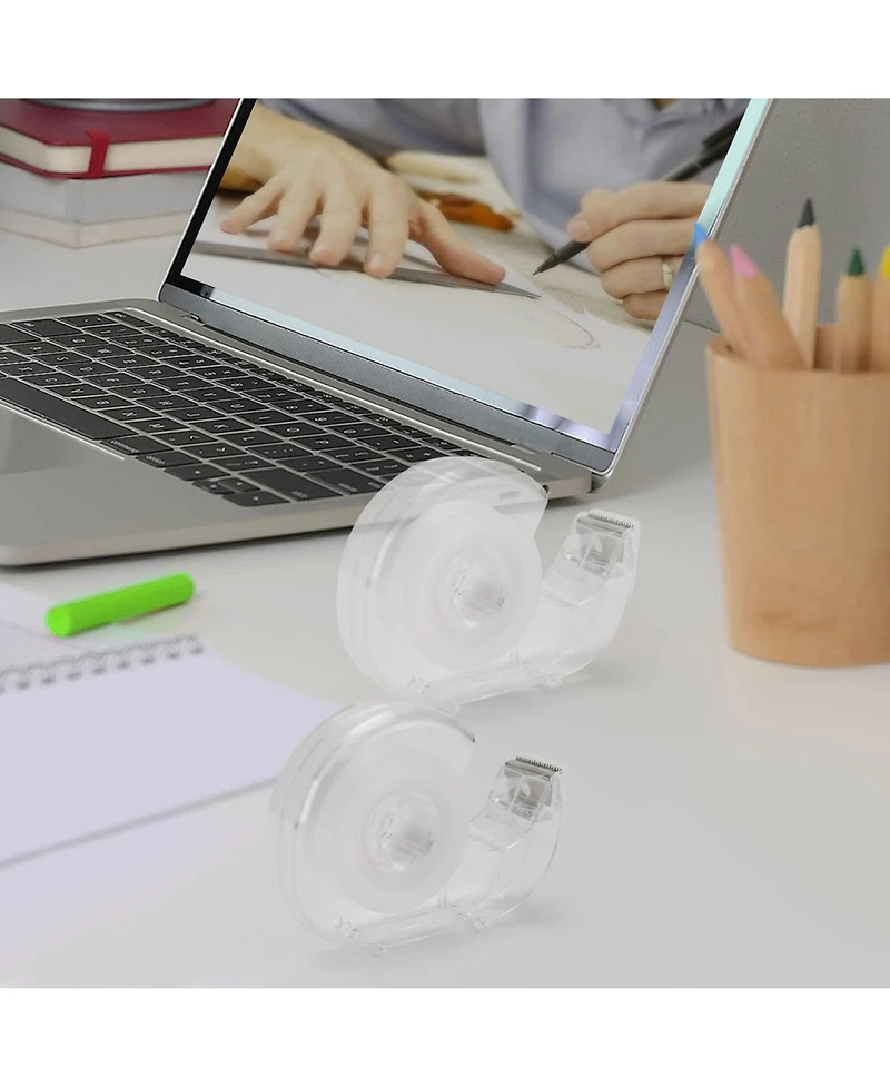 Danrong Pack Clear Tape With Refillable Dispensers Bulk For Office Home Craft Gift Wrapping