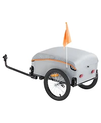 Mountaintop Bike Cargo Trailer, Load Capacity, Heavy-Duty Bicycle Wagon Cart, Foldable Compact Storage with Universal Hitch