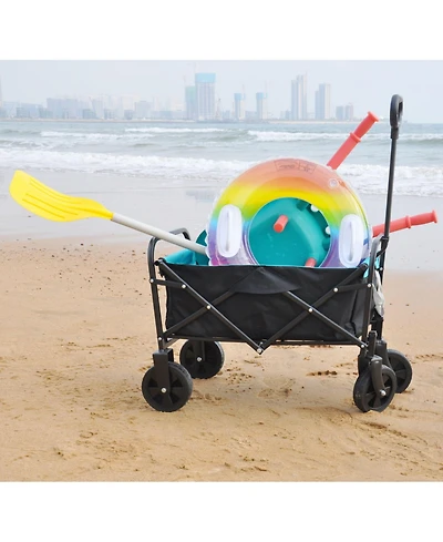 Mountaintop Folding Wagon Garden Shopping Beach Cart