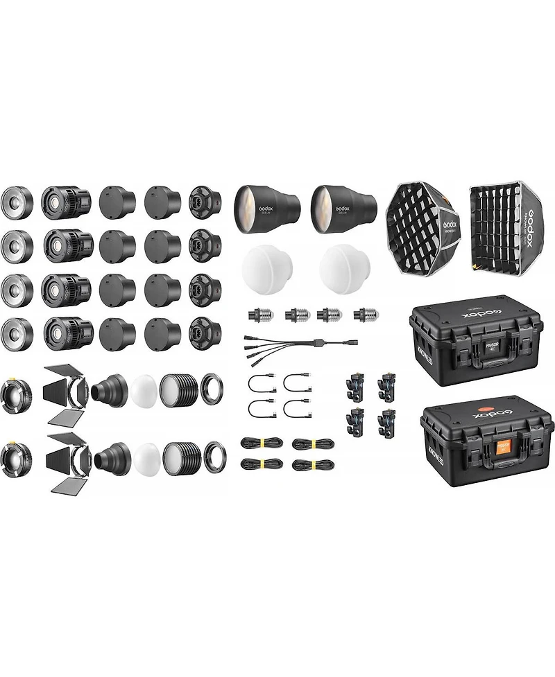 Godox MS60BI Knowled Bi-color Led Light (4-Light Kit)