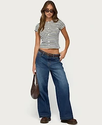 Edikted Women's Bonita Striped Button Up Top