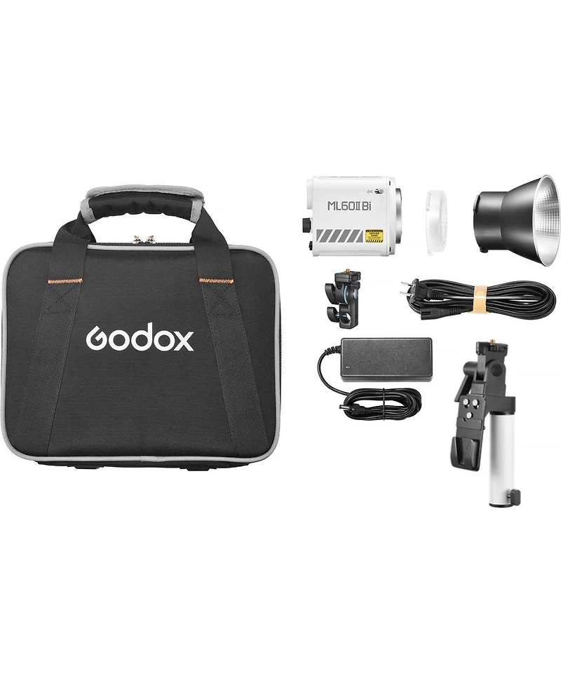 Godox ML60IIBi Bi-Color Led Monolight (Ak-B02 V-Mount Battery Handgrip Kit)