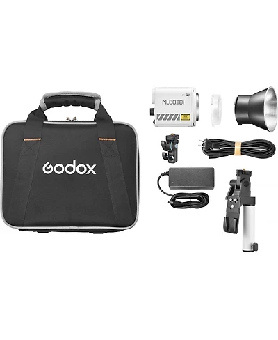 Godox ML60IIBi Bi-Color Led Monolight (Ak-B02 V-Mount Battery Handgrip Kit)