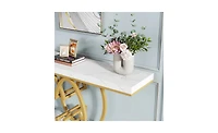 Slickblue 55" Narrow Console Table for Hallway or Sofa