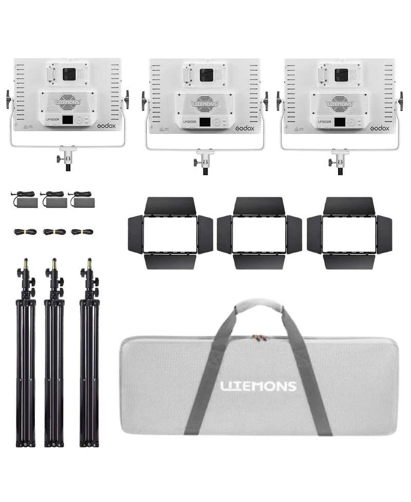 Godox Litemons LP1200R 120W Rgb Led 3-Light Panel Kit