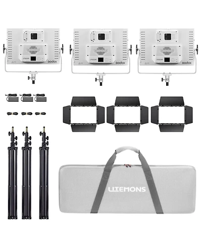 Godox Litemons LP1200R 120W Rgb Led 3-Light Panel Kit