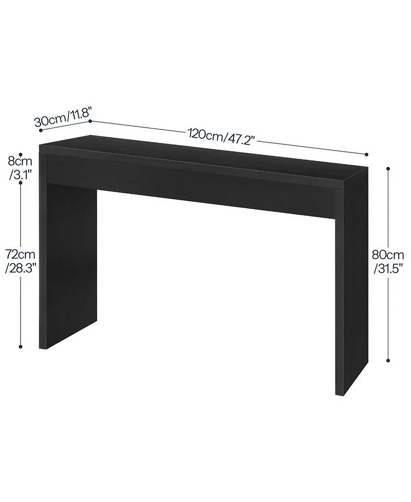 Slickblue 47.2-Inch Entryway Console Table with Open Storage Design
