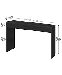 Slickblue 47.2-Inch Entryway Console Table with Open Storage Design