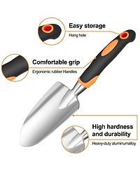 Xdovet Garden Tool Set Aluminum Heavy Duty Shovel Trowel Cultivator Shear
