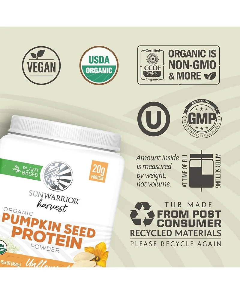 Sunwarrior Harvest Pumpkin Seed Protein Powder