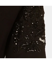 Pre-Owned Dries Van Noten Women's Sequin Embellished French Terry T-Shirt Dress
