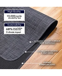 Danrong Heavy Duty Non-Slip Office Chair Mat for Hardwood Floors Silent Smooth Glide Floor Protector