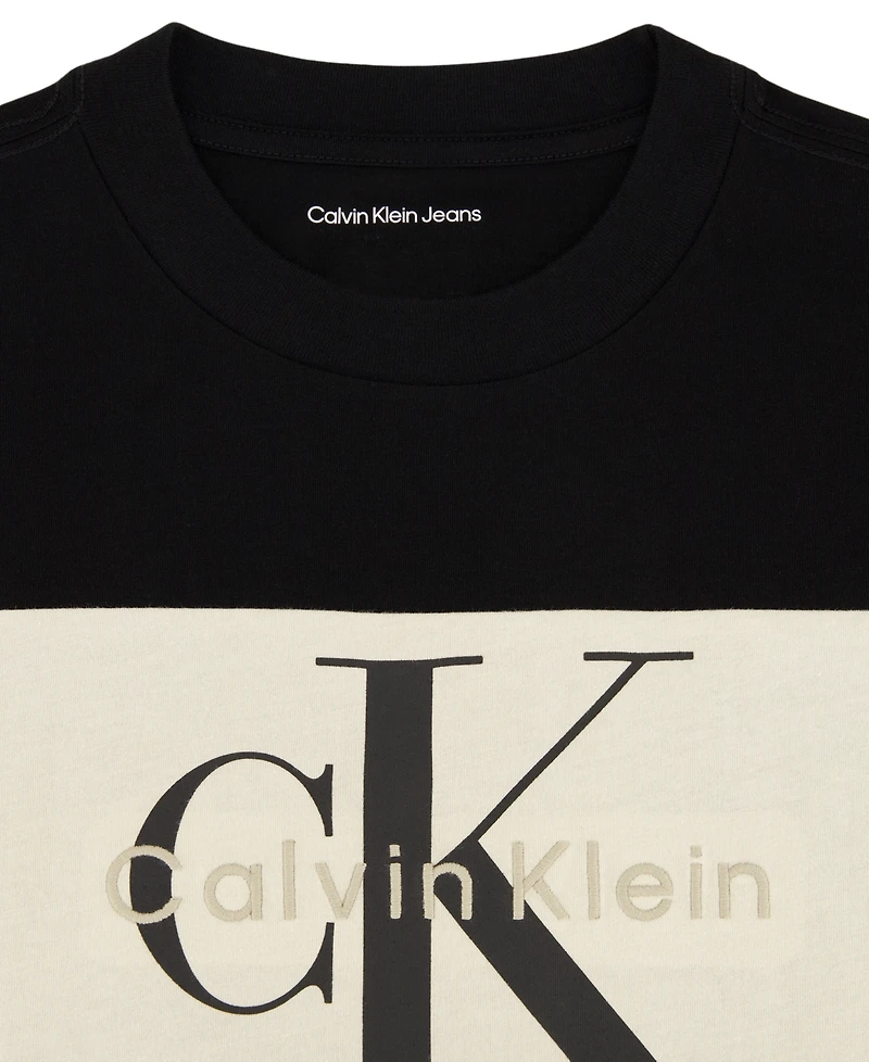 Calvin Klein Boys' 8-20 Embroidered Short-Sleeve T-Shirt