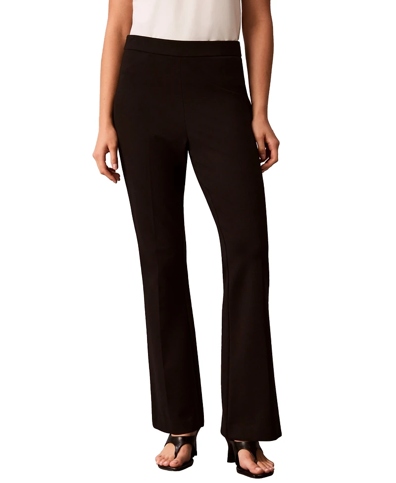 Calvin Klein Women's High-Waisted Bootcut Compression Pants