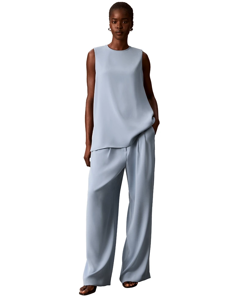 Calvin Klein Women's Crewneck Sleeveless Top
