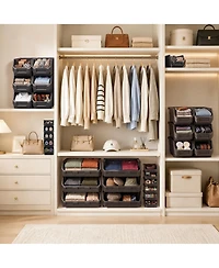 Sorbus Large Open Front Stackable Clothing Storage Bin