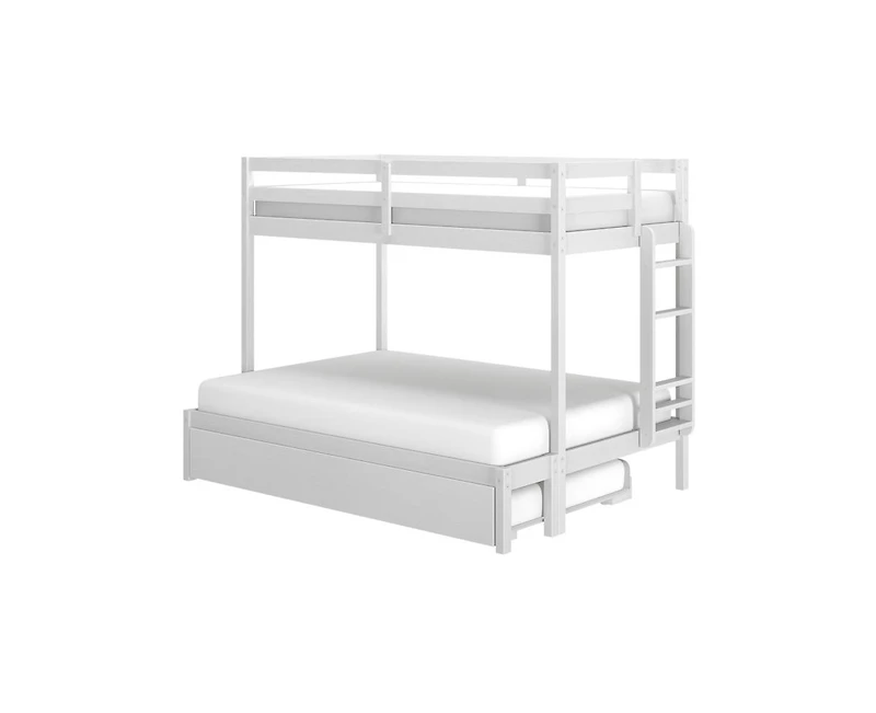 Grain & Grove Bear Plywood Twin/Full Bunk with Trundle