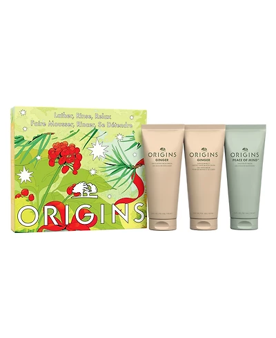 Origins 3-Piece Lather, Rinse, Relax Body Care Gift Set