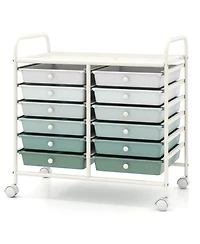 Sugift 12 Drawer Rolling Storage Cart for Home and Office