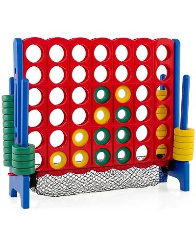 Hongge Giant 4-to-Score 42 Two-Color Rings Floor Game, Ages 3+