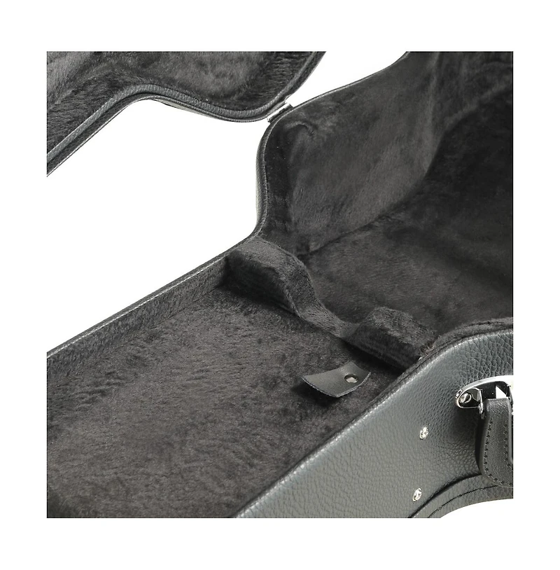 Yescom Acoustic Guitar Case Hard Dreadnought 41 Inch Wooden Hardshell Carrying Case with Lock Accessory Compartment for Airline Travel