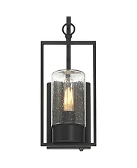 John Timberland Nordvik 15" High Seeded Glass Outdoor Wall Light