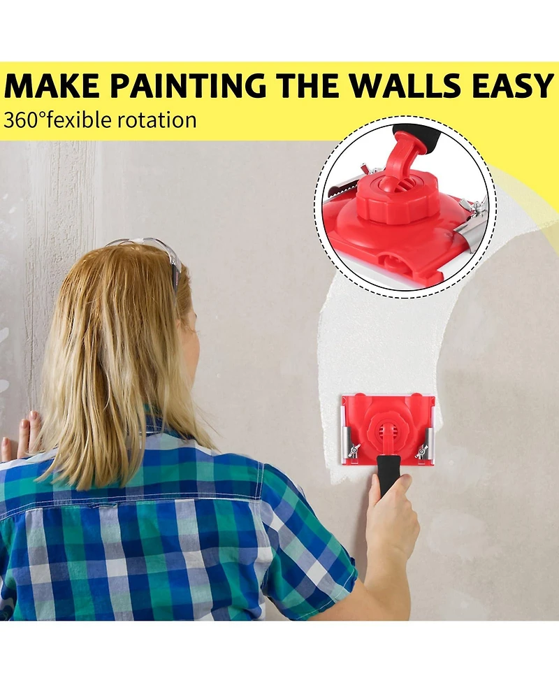 Xdovet Paint Edger with Replace Pads and Extension Pole