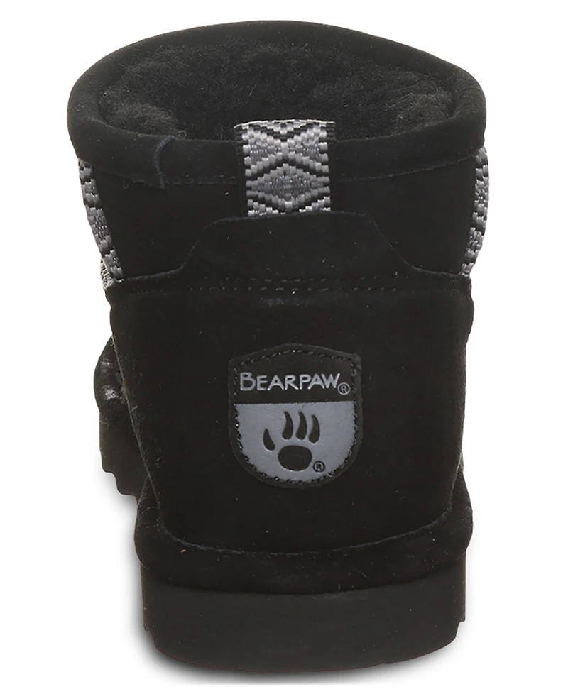Bearpaw Women's Akira Webbing Tape Seam Pull-On Ankle Booties