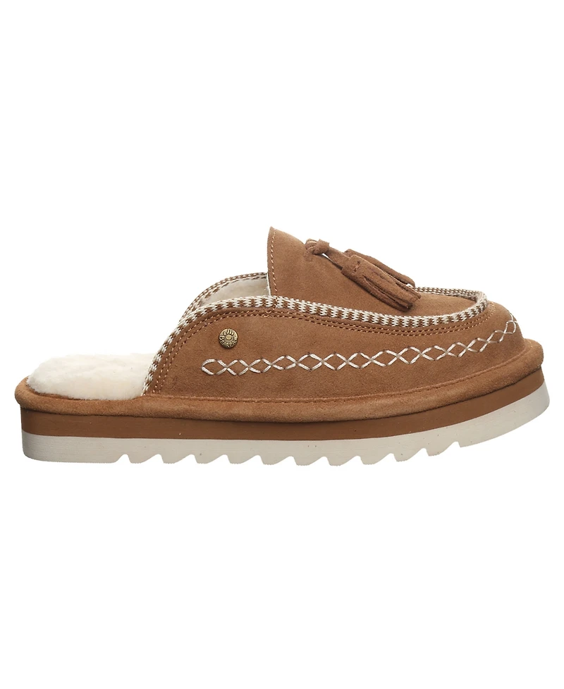 Bearpaw Women's Leona Platform Scuff Slip-On Slippers