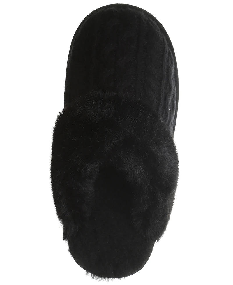 Bearpaw Women's Rumie Cable Knit Slip-On Slippers