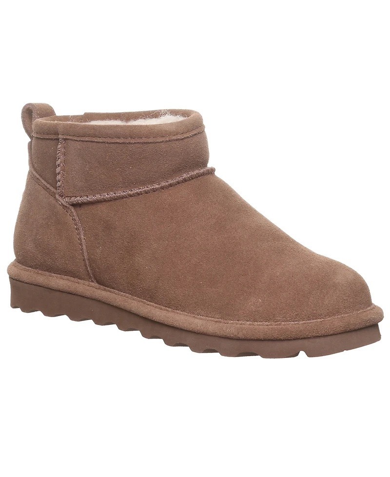 Bearpaw Women's Shorty Round Toe Suede Booties