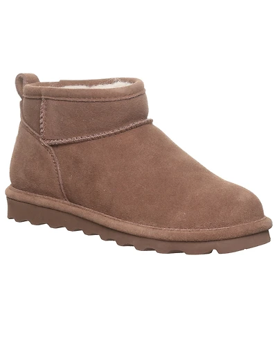 Bearpaw Women's Shorty Round Toe Suede Booties