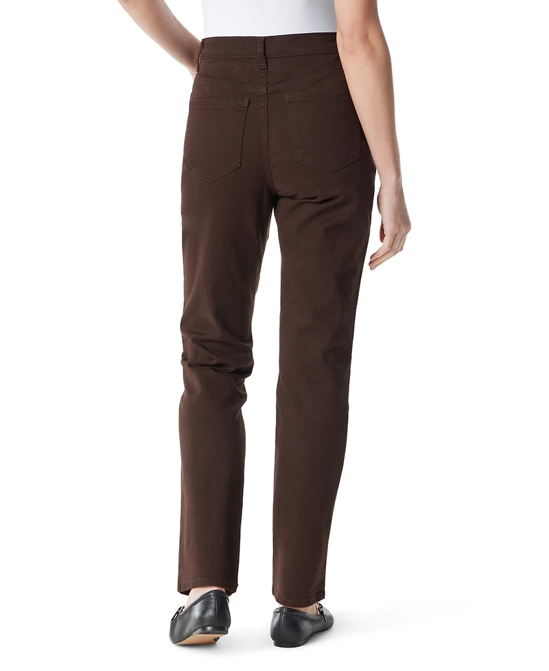 Gloria Vanderbilt Women's Amanda High-Waisted Straight-Leg Jeans