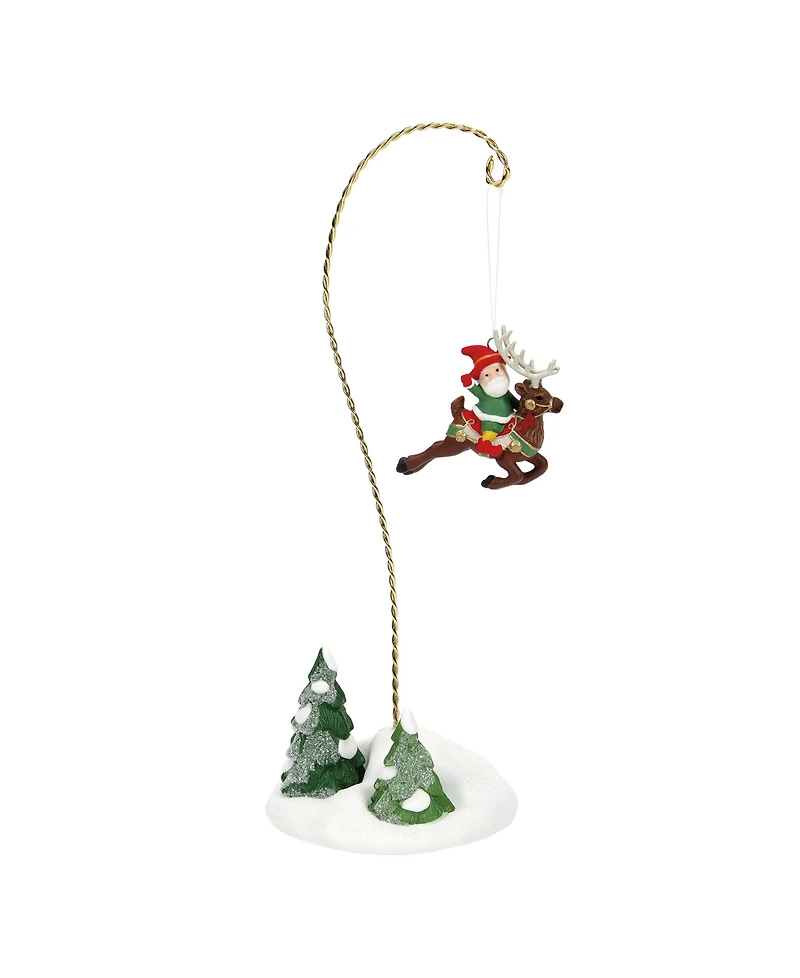Department 56 North Pole Village Elf Testflight Aerial, Set of 2