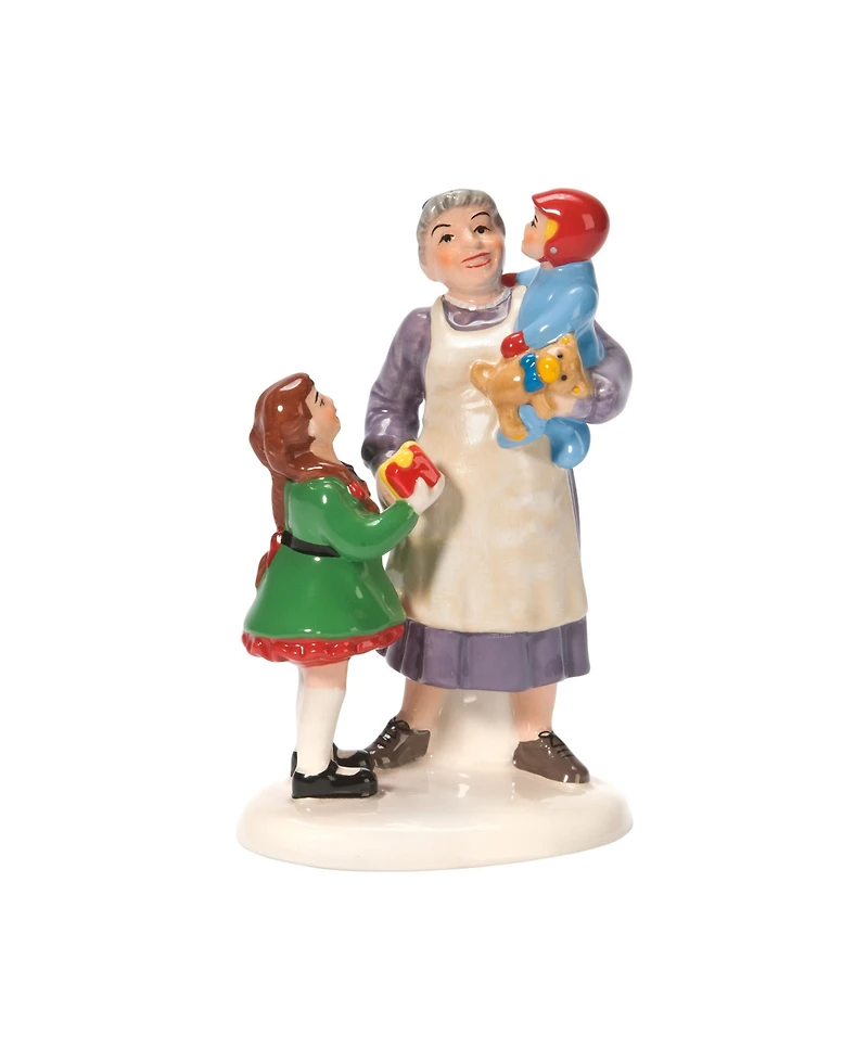 Department 56 Snow Village Grandma's Favorite Present Figure