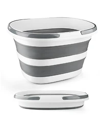 Piscifun Collapsible Silicone Mop Bucket With Handles Multi Purpose Storage Organizer