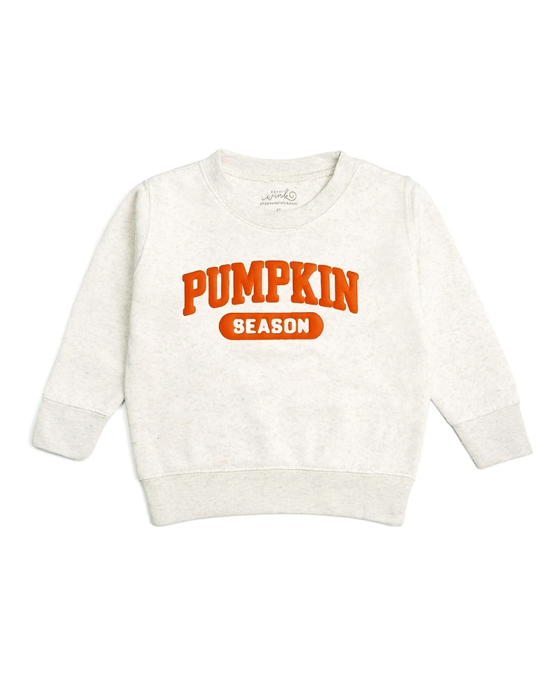 Sweet Wink Big Boys Pumpkin Season Puff Ink Sweatshirt