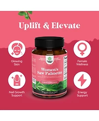 Nature's Craft Saw Palmetto 500milligram Capsules for Women with Maca Root and Biotin